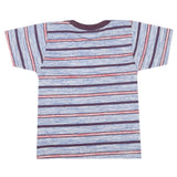 Boys Yarn Dyed Half Sleeves T-Shirt - Multi, Kids, Boys T-Shirts, Chase Value, Chase Value