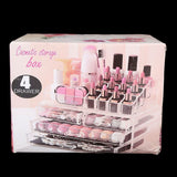 Acrylic Cosmetic Makeup Organizer Storage Box - White, Home & Lifestyle, Storage Boxes, Chase Value, Chase Value