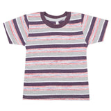 Boys Yarn Dyed Half Sleeves T-Shirt - Multi, Kids, Boys T-Shirts, Chase Value, Chase Value