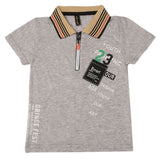 Boys Half Sleeves Polo T-Shirt - Light Grey, Boys T-Shirts, Chase Value, Chase Value