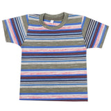 Boys Yarn Dyed Half Sleeves T-Shirt - Multi, Kids, Boys T-Shirts, Chase Value, Chase Value