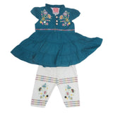 Newborn Girls Half Sleeves Suit - Sea Green, Kids, NB Girls Sets And Suits, Chase Value, Chase Value