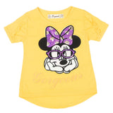 Girls Half Sleeves T-Shirt - Yellow, Kids, Girls T-Shirts, Chase Value, Chase Value