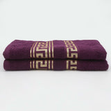 Bath Towel Greek Border 70x140 - Purple, Home & Lifestyle, Bath Towels, Chase Value, Chase Value