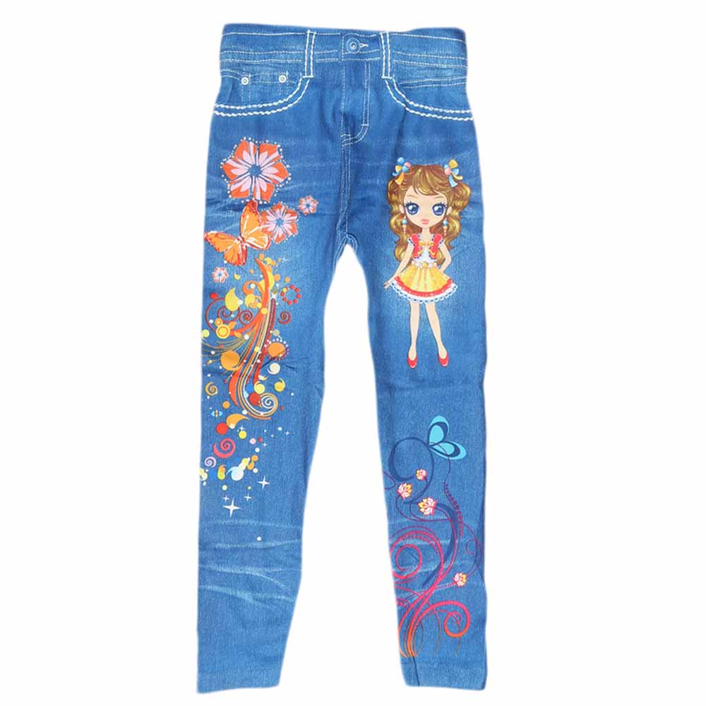 Girls Barbie Tights - Blue, Kids, Tights Leggings And Pajama, Chase Value, Chase Value