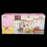 Glass Jar 3 Pcs Set - Multi, Home & Lifestyle, Glassware & Drinkware, Chase Value, Chase Value