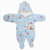 Newborn Full Sleeves Unisex Romper JA01 - Blue, Kids, NB Boys Rompers, Kids, NB Girls Rompers, Chase Value, Chase Value