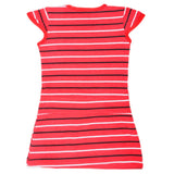 Girls Half Sleeves Long T-Shirt - Red, Kids, Girls T-Shirts, Chase Value, Chase Value