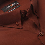 Men's Formal Shirt - Dark Brown, Men, Shirts, Chase Value, Chase Value