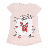 Girls Half Sleeves T-Shirt 8496 - Light Pink, Kids, Girls T-Shirts, Chase Value, Chase Value