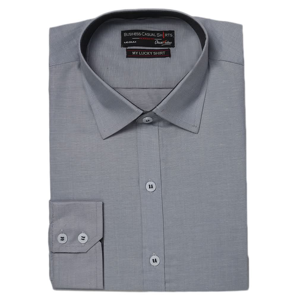 Men's Business Casual Shirt Chambray - Light Blue, Men, Shirts, Chase Value, Chase Value
