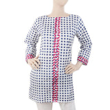 Women's Embroidered Kurti - Navy Blue, Women, Ready Kurtis, Chase Value, Chase Value