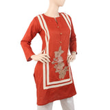 Women's Embroidered Bunch Kurti - Rust, Women, Ready Kurtis, Chase Value, Chase Value