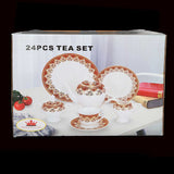 Fancy Tea Set 24 Pcs - White, Home & Lifestyle, Serving And Dining, Chase Value, Chase Value