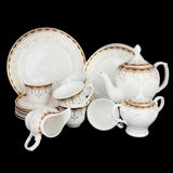 Fancy Tea Set 24 Pcs - White, Home & Lifestyle, Serving And Dining, Chase Value, Chase Value