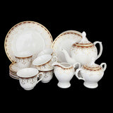 Fancy Tea Set 24 Pcs - White, Home & Lifestyle, Serving And Dining, Chase Value, Chase Value