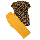 Girls Printed Shalwar Suit - Yellow, Kids, Girls Sets And Suits, Chase Value, Chase Value