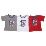 Newborn Boys Printed T-Shirt Pack Of 3 - Multi, Kids, Newborn Boys Shirts And T-Shirts, Chase Value, Chase Value