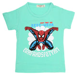 Boys Half Sleeves T-Shirt - Cyan, Kids, Boys T-Shirts, Chase Value, Chase Value