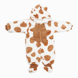Newborn Full Sleeves Unisex Romper JA01 - Brown, Kids, NB Boys Rompers, Kids, NB Girls Rompers, Chase Value, Chase Value