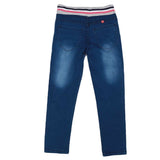 Girls Denim Embroidered Pant - Blue, Kids, Pants And Capri, Chase Value, Chase Value