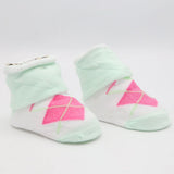 Newborn Booties (RA601) - Cyan, Kids, NB Shoes And Socks, Chase Value, Chase Value