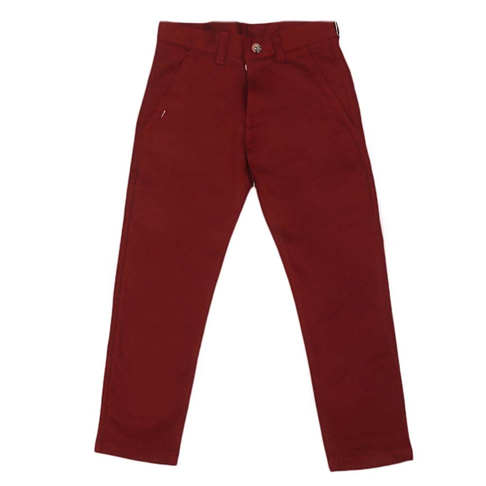 Boys Cotton Pant - Maroon, Kids, Boys Pants, Chase Value, Chase Value