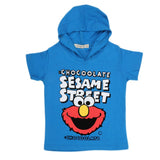 Boys Hooded Half Sleeves T-Shirt - Blue, Kids, Boys T-Shirts, Chase Value, Chase Value