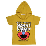 Boys Hooded Half Sleeves T-Shirt - Mustard, Kids, Boys T-Shirts, Chase Value, Chase Value