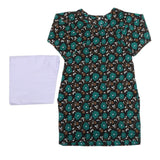 Girls Printed Shalwar Suit - Dark Green, Kids, Girls Sets And Suits, Chase Value, Chase Value
