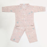 Boys Full Sleeves Night Suit - Tea Pink, Kids, Boys Sets And Suits, Chase Value, Chase Value