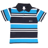 Boys Yarn Dyed T-Shirt - Blue, Kids, Boys T-Shirts, Chase Value, Chase Value