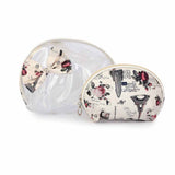 Women's Makeup Pouch 2 Pcs - Fawn, Beauty & Personal Care, Beauty Tools, Chase Value, Chase Value