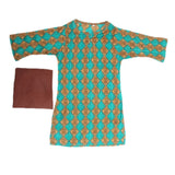 Girls Printed Shalwar Suit - Green, Kids, Girls Sets And Suits, Chase Value, Chase Value