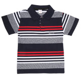 Boys Yarn Dyed T-Shirt - Navy Blue, Kids, Boys T-Shirts, Chase Value, Chase Value