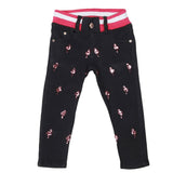 Girls Denim Embroidered Pant - Black, Kids, Pants And Capri, Chase Value, Chase Value