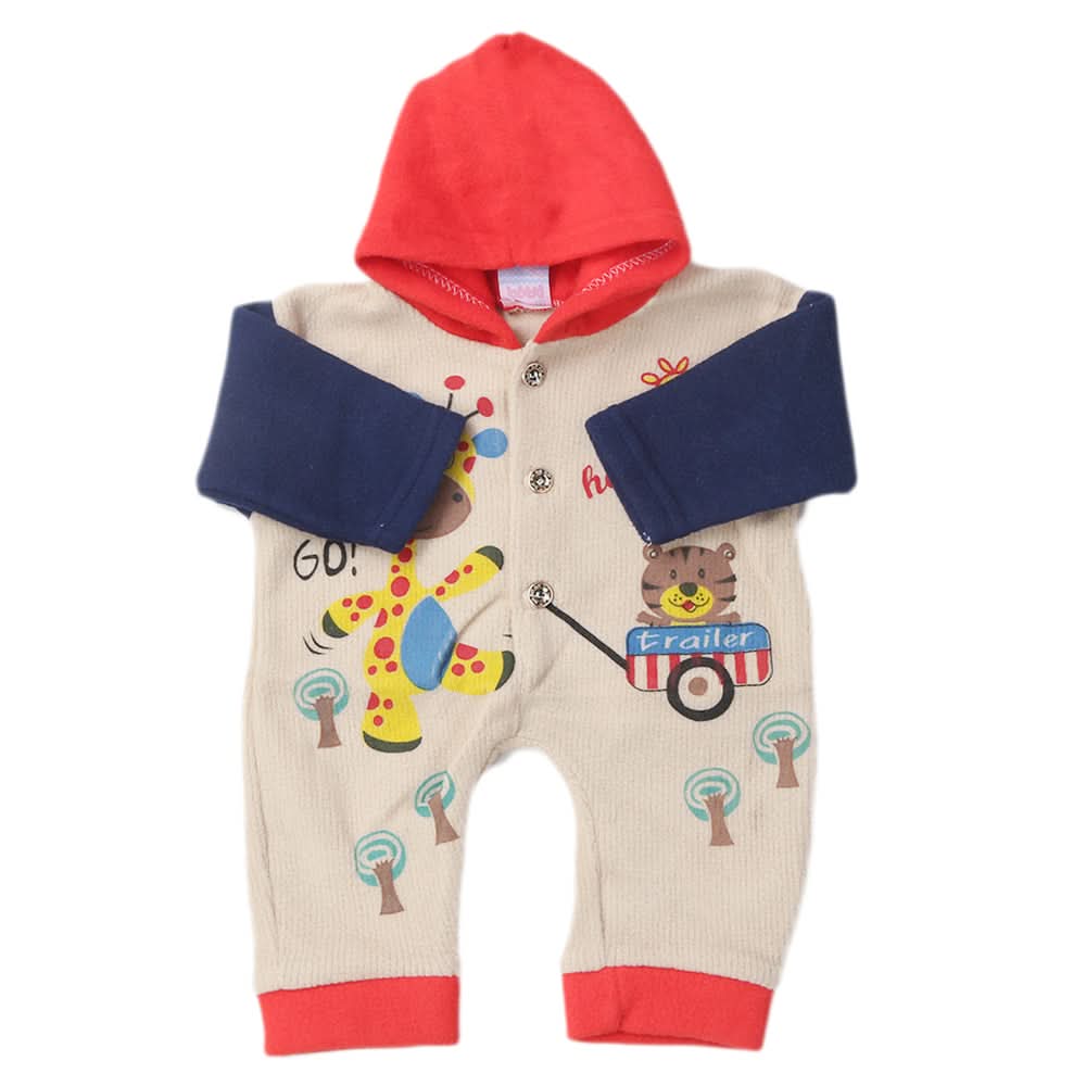 Newborn Boys Polar Romper - Red, Kids, Newborn Boys Rompers, Chase Value, Chase Value