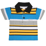 Newborn Boys Yarn Dyed T-Shirt - Yellow, Kids, NB Boys Shirts And T-Shirts, Chase Value, Chase Value