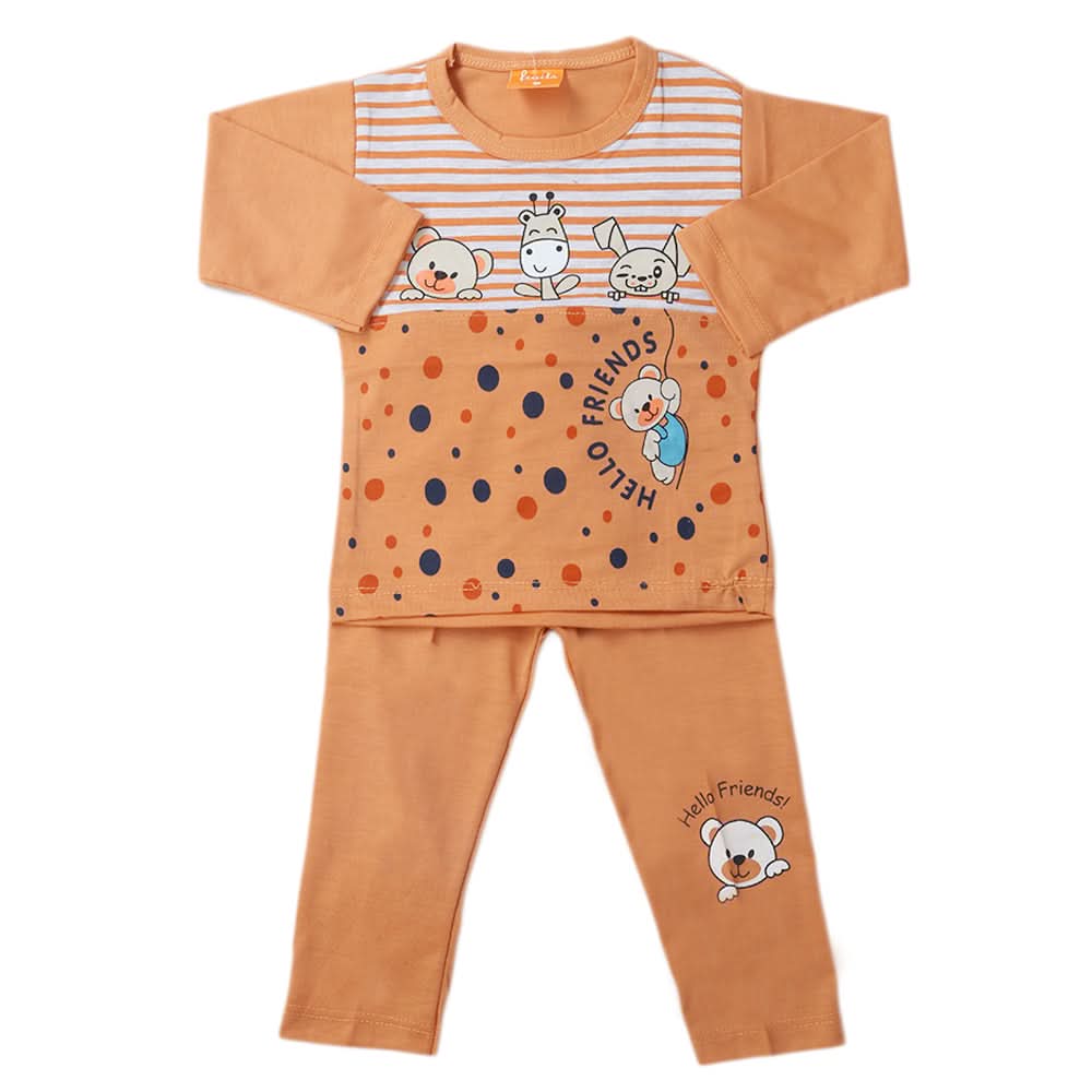 Boys Full Sleeves Suit - Peach, Kids, Boys Sets And Suits, Chase Value, Chase Value