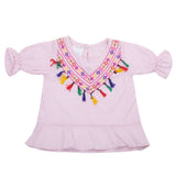 Newborn Girls Frock A.L 5503-A - Pink, Kids, NB Girls Frocks, Chase Value, Chase Value