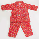 Girls Full Sleeves Night Suit - Red, Kids, Girls Sets And Suits, Chase Value, Chase Value