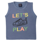 Boys Sando T-Shirts - Steel Blue, Kids, Boys Sando, Chase Value, Chase Value