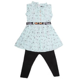 Girls Half Sleeves Suit 1515 16-20 - Cyan, Kids, Girls Sets And Suits, Chase Value, Chase Value