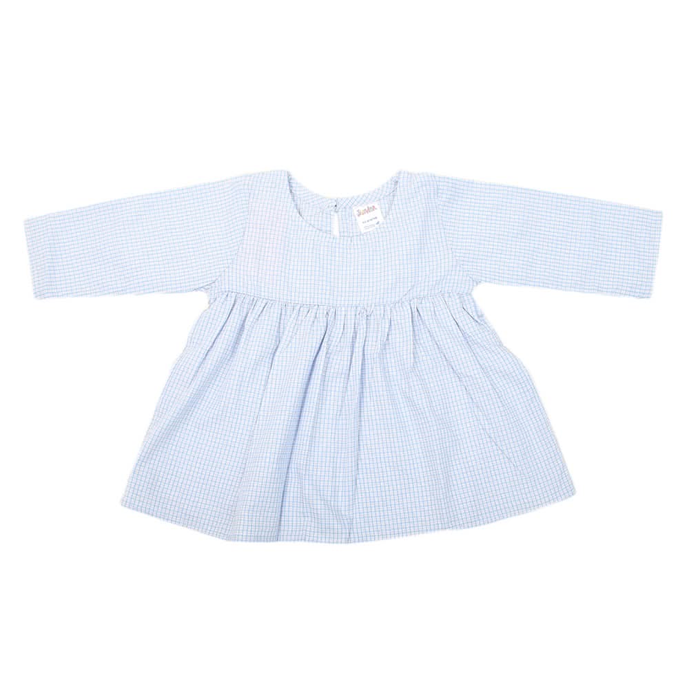 Newborn Girls Frock A.L 5504-A - Blue, Kids, NB Girls Frocks, Chase Value, Chase Value
