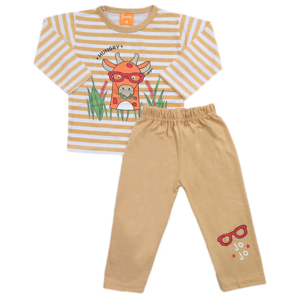 Boys Full Sleeves Suit - Peach, Kids, Boys Sets And Suits, Chase Value, Chase Value