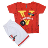 Boys Half Sleeves Suit - Red, Kids, Boys Sets And Suits, Chase Value, Chase Value