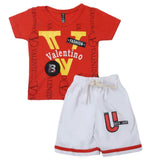Boys Half Sleeves Suit - Red, Kids, Boys Sets And Suits, Chase Value, Chase Value