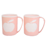 Fancy Mug 2 Pieces - Peach, Home & Lifestyle, Glassware & Drinkware, Chase Value, Chase Value