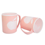 Fancy Mug 2 Pieces - Peach, Home & Lifestyle, Glassware & Drinkware, Chase Value, Chase Value