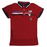 Boys Half Sleeves Round Neck T-Shirt - Maroon, Kids, Boys T-Shirts, Chase Value, Chase Value